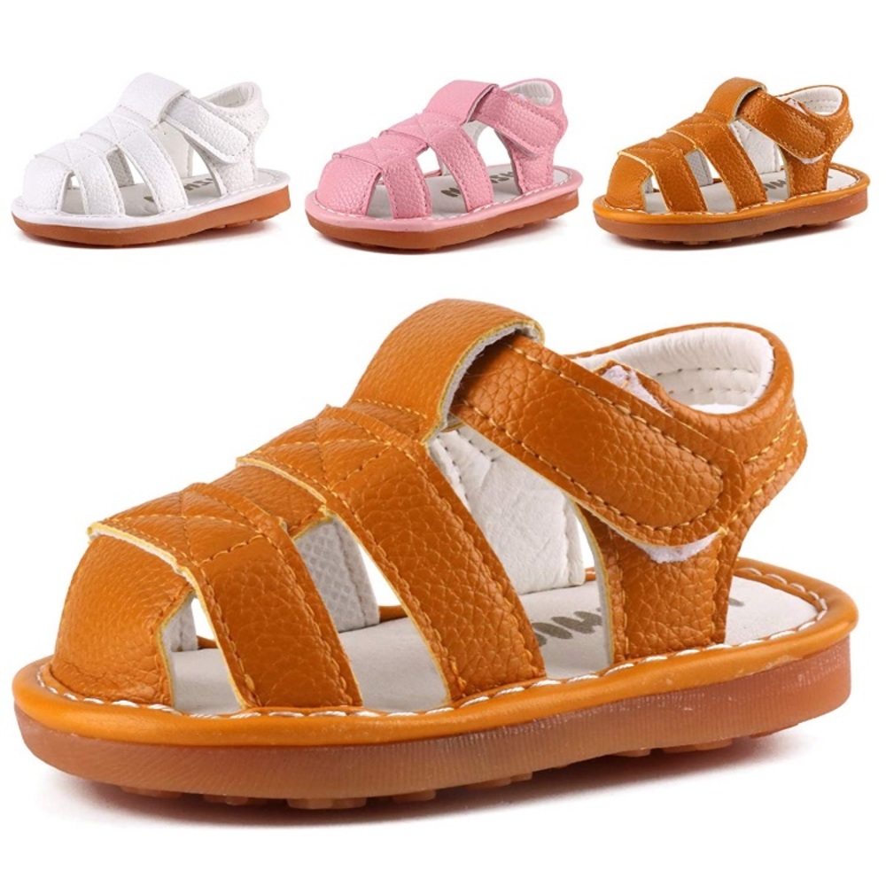 Brown Baby/Toddler Squeaker Sandals Unisex